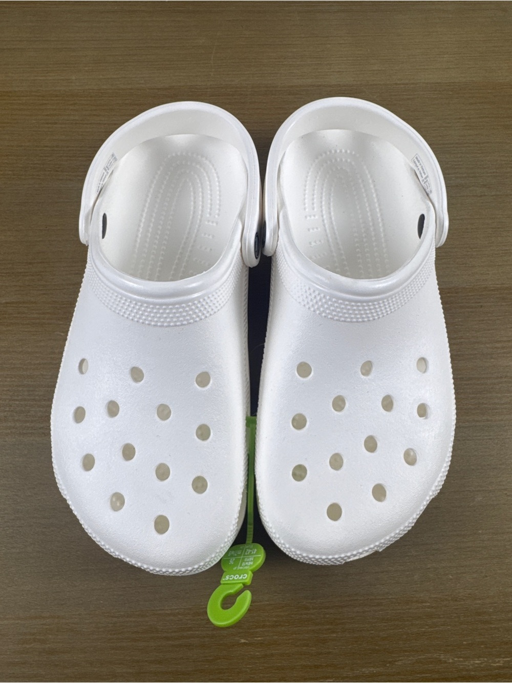 Crocs Adult Unisex Classic Clog Sandal Style# 10001-100 Woman’s 10 Men’s 8 White - Picture 4 of 5